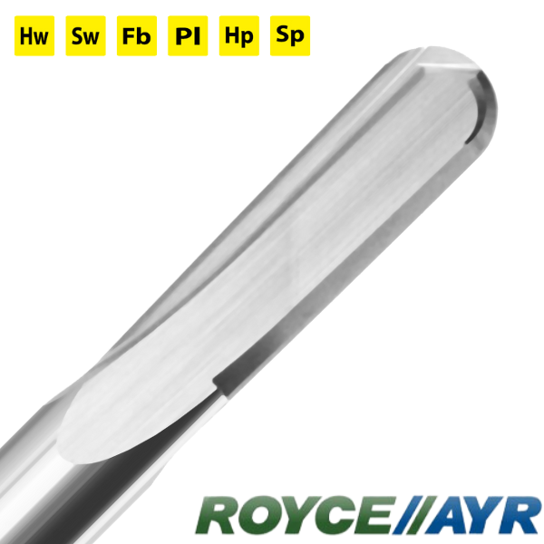 Royce//Ayr - 2 Flute Ballnose Slow Helix | Produit