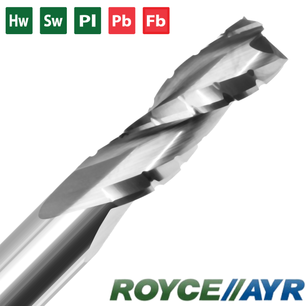 Royce//Ayr - R60-321 Upcut Brise-copeaux Finition 3 flutes | Produit