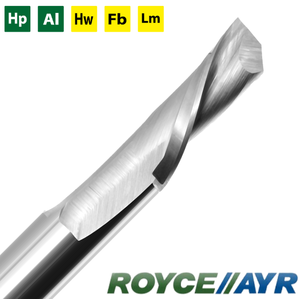 Royce//Ayr - 1 Flute Downcut Hard Plastic & Aluminum | Product