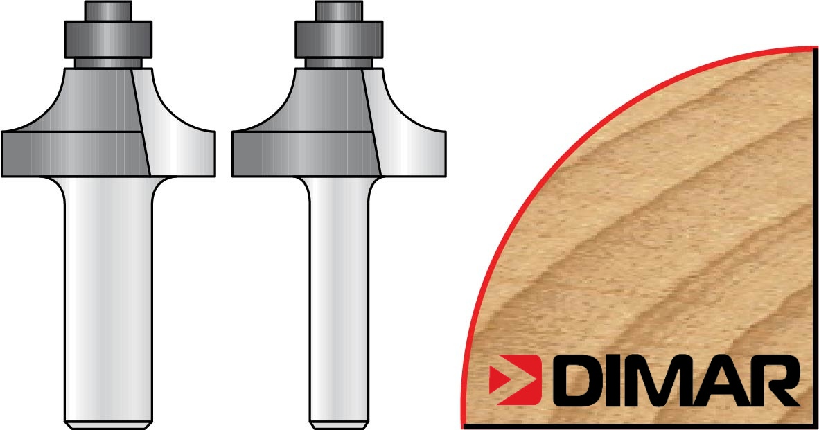 Dimar - Round Over - 2 flutes - Tige 1/4" | Product