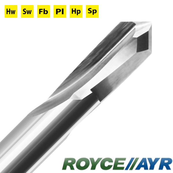 Royce//Ayr - 2 Flute Straight Flute “V” Bottom | Produit